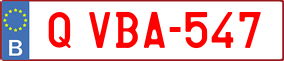 Trailer License Plate